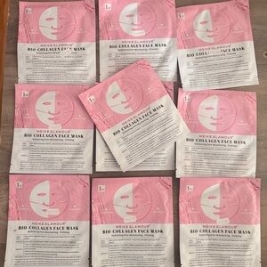 (10) Facial Mask With Bio-Collagen, Anti-Aging, Firming, Poor Minimizing NEW